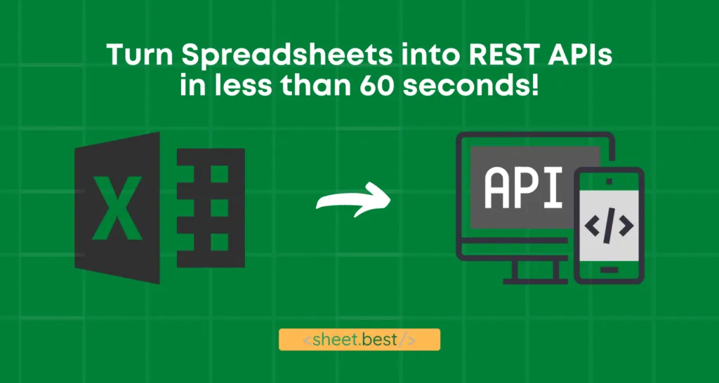 Turn a spreadsheet into a REST API