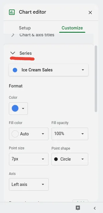 how to add google sheets line of best fit