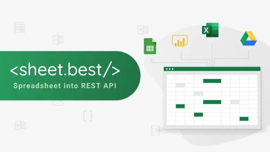 Turn your spreadsheet into a REST API with Sheet Best